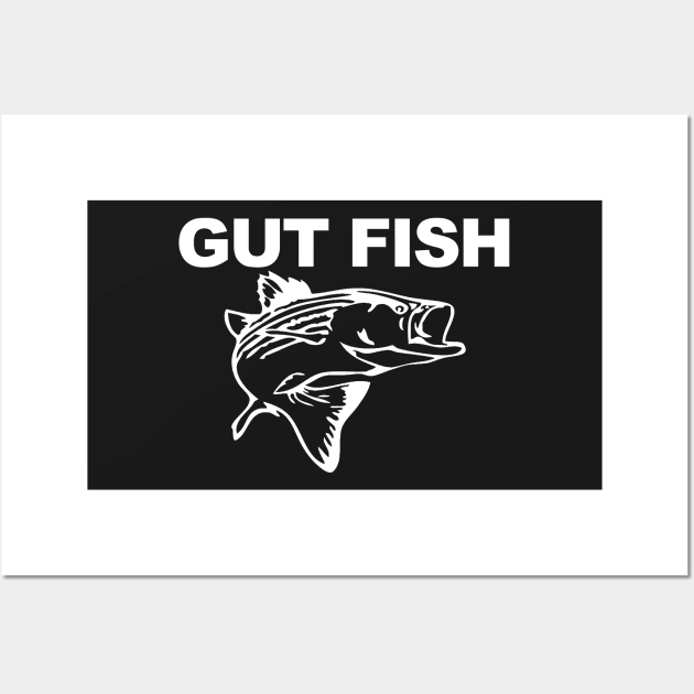 Gut Fish - Striped Bass Wall Art by  The best hard hat stickers 